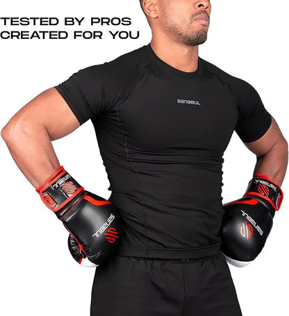 Sanabul Essential Gel Boxing Gloves for Men & Women, Kickboxing MMA, Muay Thai Gloves and Heavy Bag Training Punching & Sparring