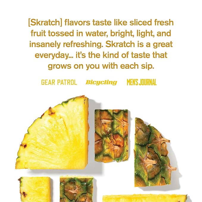 Skratch Labs Hydration Powder | Sport Drink Mix | Electrolytes Powder for Exercise, Endurance, and Performance | Pineapple | 20 Servings | Non-GMO, Vegan, Kosher