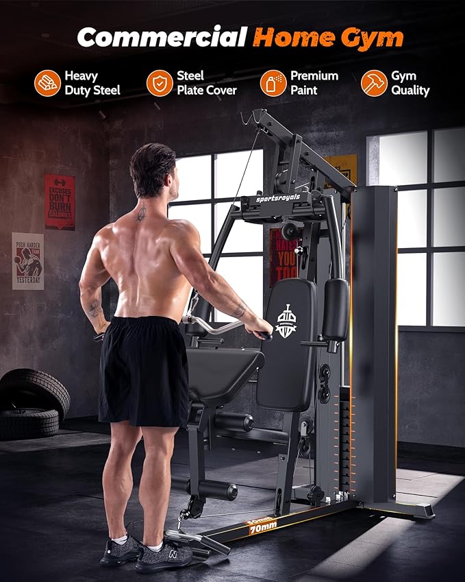 Home Gym, Multifunctional Gym Equipment, Home Gym Station 154LBS Weight