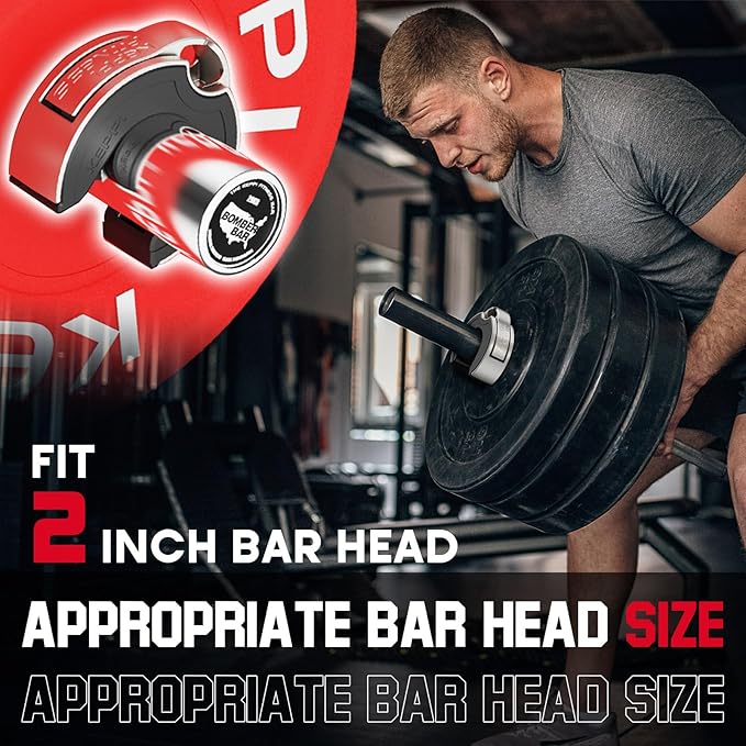 Barbell Clips, C-Shape Barbell Clamps for Weight Lifting Bar, Fast Lock/Removal Weight Clips Barbell Collars 2 Inch Olympic Gym Equipment