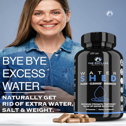 Water Pills Diuretic for Water Retention, Detox, Liver, Kidney Cleanse, Weight, Swelling & Bloating Relief. Green Tea, Cranberry, Apple Cider Vinegar, Dandelion, Vitamin B6, Chloride, Potassium (3)
