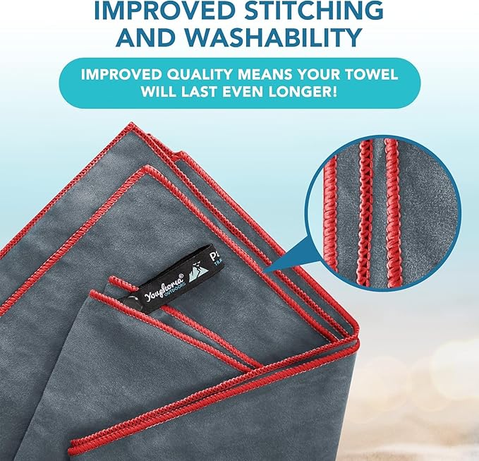 Youphoria Microfiber Travel Towel Fast Drying Lightweight -