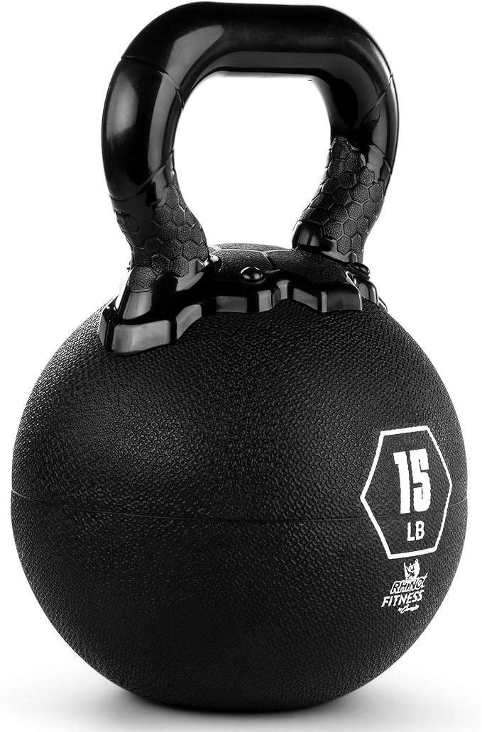 Champion Sports Rhino Kettlebell Rubber Weights