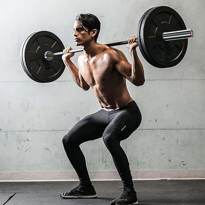 Elevens Olympic Barbell Training Curl Weight Bar 300LBS/330LBS/700LBS /1000LBS/1500LBS Capacity,Chrome