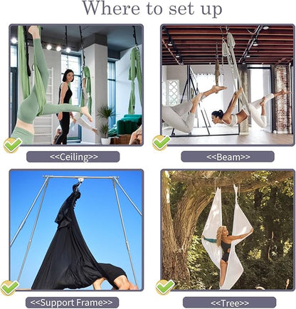PRIOR FITNESS 5M Aerial Yoga Hammock Yoga Swing