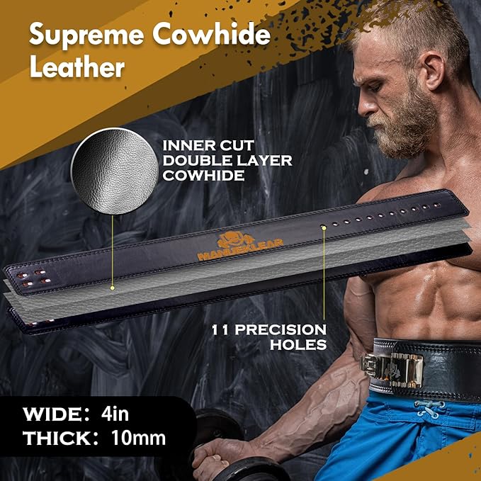 Lever Belt Weightlifting 10mm Back
