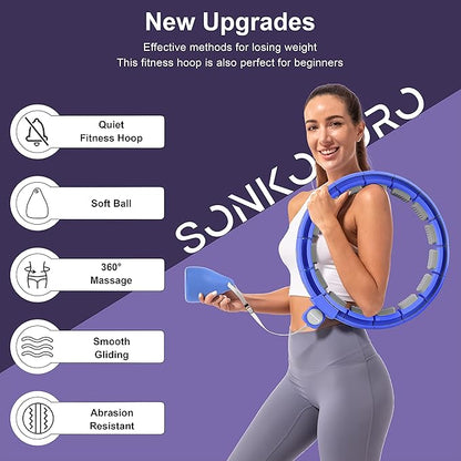 Weighted Workout Hoop for Adult Weight Loss - 50" Plus