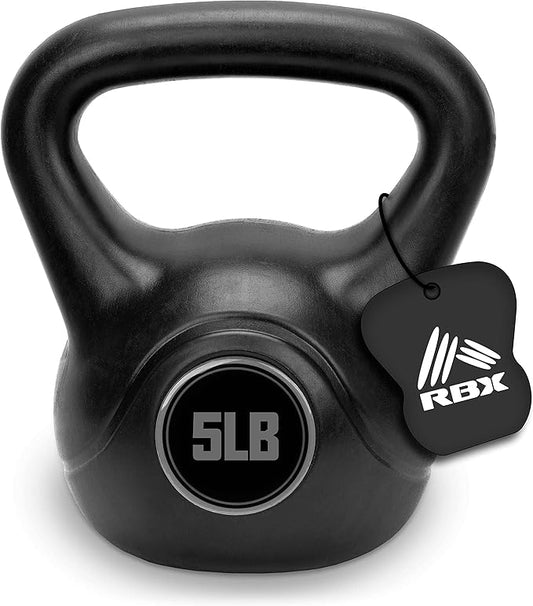 RBX Cement Kettlebell with Shock-Proof Plastic Coating