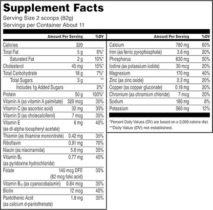 Muscle Milk Pro Series Protein Powder Supplement, Intense Vanilla, 2 Pound, 11 Servings, 50g Protein, 3g Sugar, 20 Vitamins & Minerals, NSF Certified for Sport, Workout Recovery, Packaging May Vary