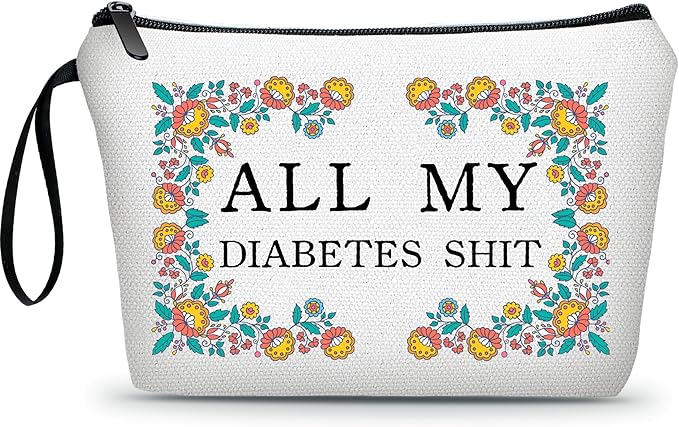 Diabetic Gifts,Diabetes Travel Case,Medicine Pouch,Small Cosmetic Bag,Diabetic Bags,Medicine Bags for Pills,Makeup Bag Travel,Diabetes Accessories,Pill Pouches,Christmas Gift