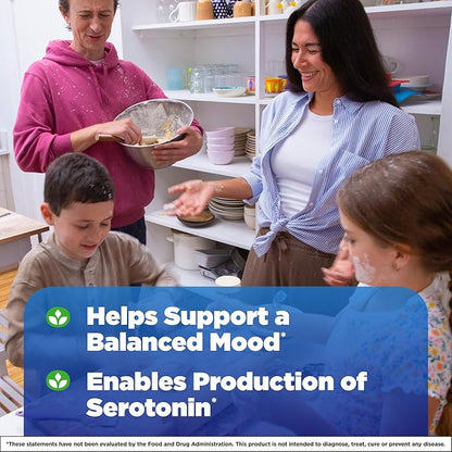 Natrol Mood & Stress 5-HTP 50mg, Dietary Supplement Helps Support a Balanced Mood, 45 Capsules, 11-45 Day Supply