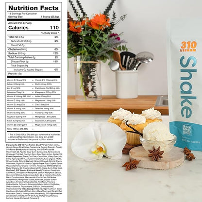 310 Nutrition – All-In-One Meal Replacement Shake - New Formula with Fiber Rich Vegan Superfood Blend - Natural Sweeteners - Low Carb Shake, Keto & Paleo Friendly - Gluten Free - 26 Essential Vitamins & Minerals - Triple Flavor Pack