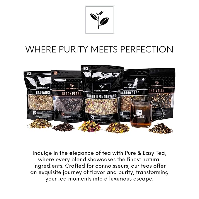 Pure And Easy Tea, Detox Delight, 30 Day Detox, Supports Healthy Slimming, Liver, Gut & Colon Cleanse, Advanced Full Body Blend, 100g/3.5oz