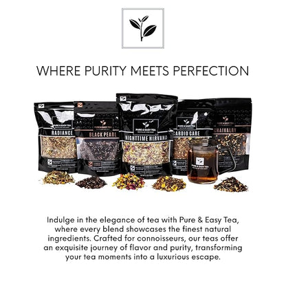 Pure And Easy Tea, Belly Bliss, Cleanse & Detox Tea, Supports Healthy Weight, Helps Reduce Bloating, 30 Day Supply, 100g/3.5oz