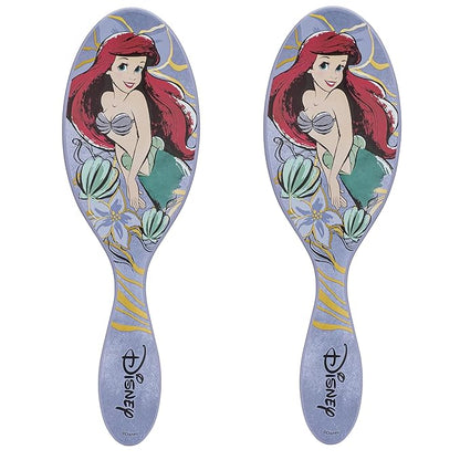 Wet Brush Disney Original Hair Detangler, Ariel (Elegant Princess), Ultra-Soft IntelliFlex Bristles, Detangling Brush Glides Through Tangles (Wet Dry & Damaged Hair), Women & Men (Pack of 2)