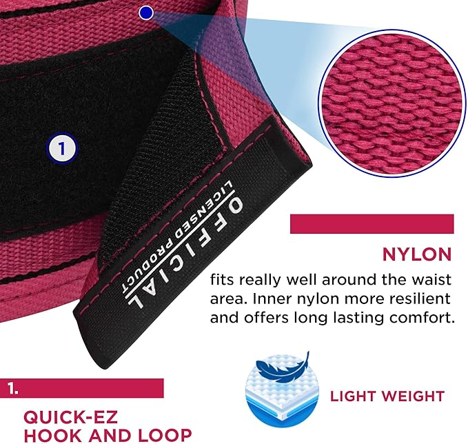 RDX Women Weight Lifting Belt 4” Adjustable Back