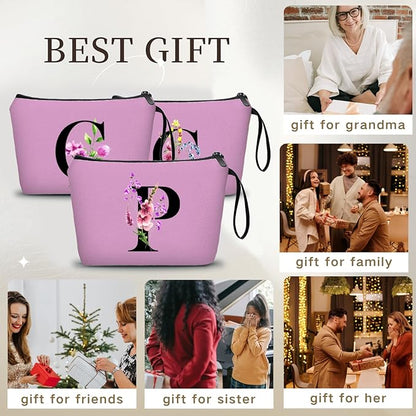 SEAMOON Birthday Inspirational Bridesmaid Proposal Team Small Gifts for Women Mom Aunt Teacher Sister Coworkers Makeup Cosmetic Bag Travel with Mirror Mothers Day Christmas Graduation P