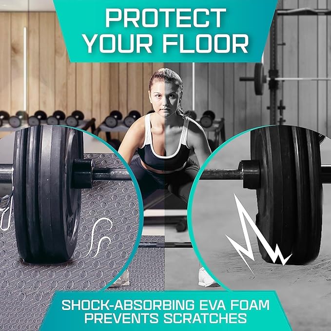 Yes4All 24SQFT-120SQFT Puzzle Exercise Mat for Home Gym
