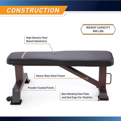 Steelbody Deluxe Utility Weight Bench for Home Gym