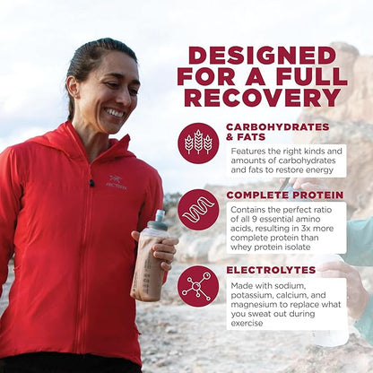 Tailwind Nutrition Recovery Mix, Complete Protein, Carbohydrates, and Electrolytes Powder Drink Mix for Post-Workout, Free of Gluten, Soy, and Dairy, Vegan, 12 Servings, Coffee