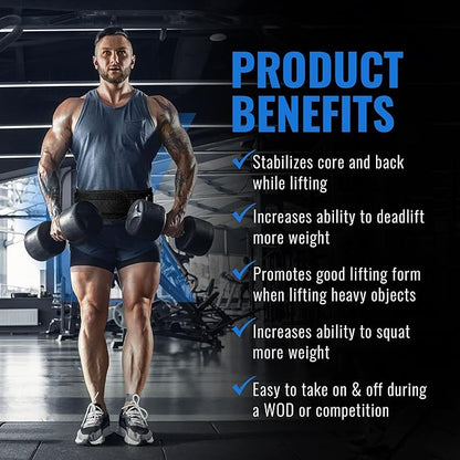 Weight Lifting Belt for Men and Women 6 Inch,