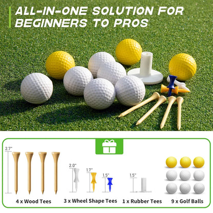 Bltend Thickened Golf Mat: 5x4ft & 5x5ft Heavy-Duty Golf Hitting Mats Practice Outdoor/Indoor, Elite Dense Artificial Turf Matt Training Aid for Backyard/Garage/Driving Range/Simulators