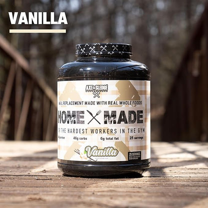 Axe & Sledge Supplements Home Made Whole-Foods-Based Meal Replacement Powder, 25 Servings (Pack of 1) (Vanilla)