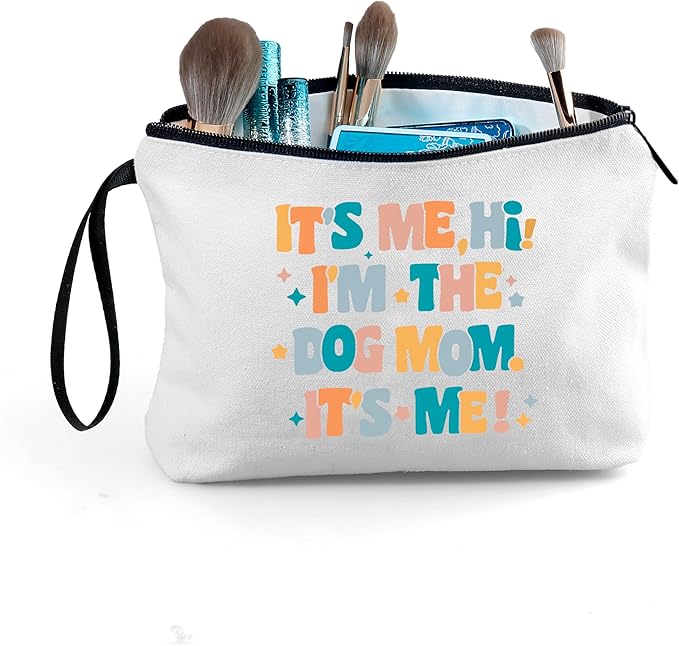 Dog Lovers Gifts for Women Dog Gifts for Women Its Me Hi Makeup Cosmetic Bag