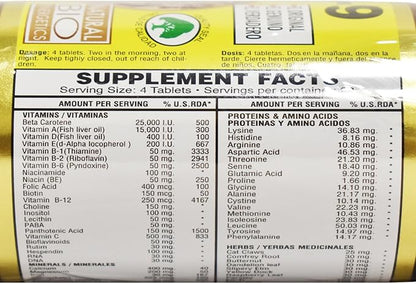 Kh 9 Multivitamin Tablets Natural Bio Energetics Mineral Herb Amino Enzymes (160 Tablets)
