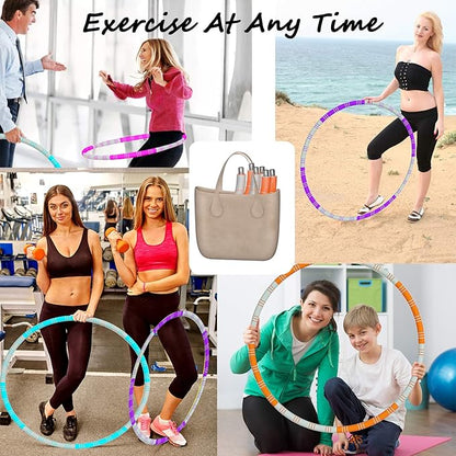 Weighted Exercise Hoop for Adults Weight Loss 8 Section