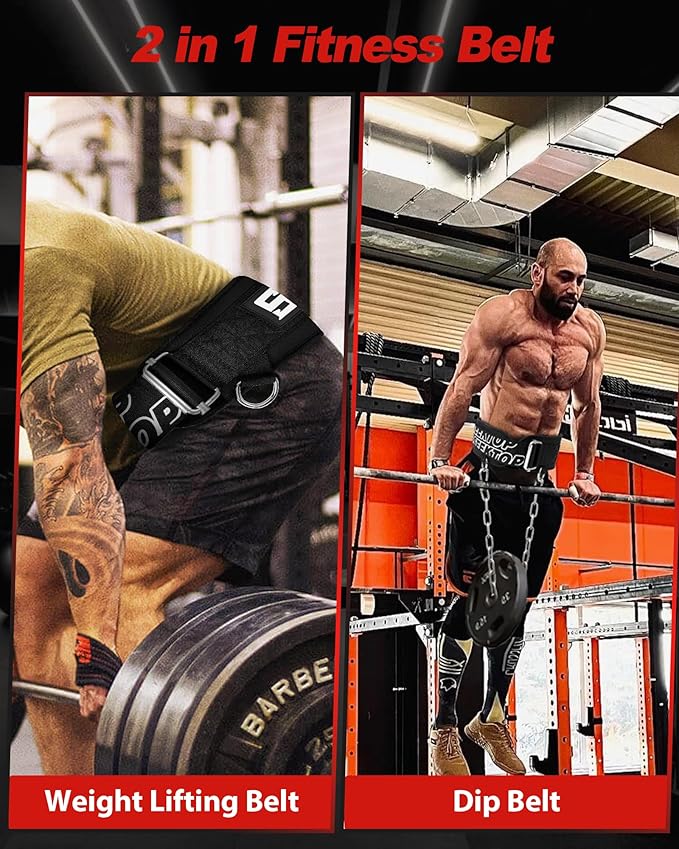 Seektop Dip Belt for Weightlifting - Quick Locking