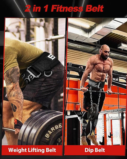 Seektop Dip Belt for Weightlifting - Quick Locking