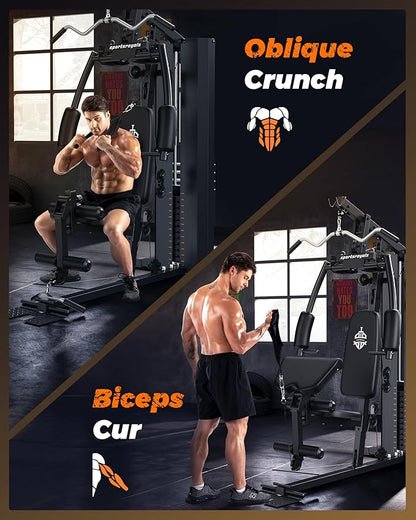 Home Gym, Multifunctional Gym Equipment, Home Gym Station 154LBS Weight
