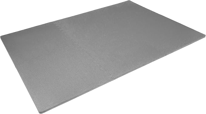 ProsourceFit Extra Thick Puzzle Exercise Mat 1 inch 24 Sq 6 Tiles