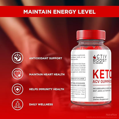 Activ Boost Keto ACV Gummies - Activ Boost Keto Supplement, Active Boost Keto ACV Gummies Advanced Weight Loss, Maximum Strength, Keto + ACV Gummy, ActivBoost Gomitas Reviews (60 Gummies)