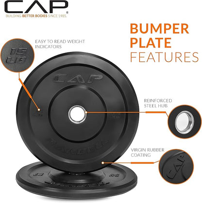 CAP Barbell Rubber Olympic Bumper Plate