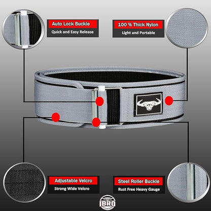IBRO Quick Locking Premium Weight Lifting Belt - Powerlifting 4 Inch