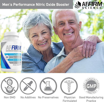 Affirm ffirm Science L-Citrulline Dietary Supplement 750mg 60 Tablets | Circulation and Male Performance | Created by Dr. Judson Brandeis