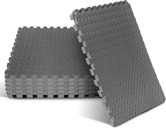 Yes4All 24SQFT-120SQFT Puzzle Exercise Mat for Home Gym