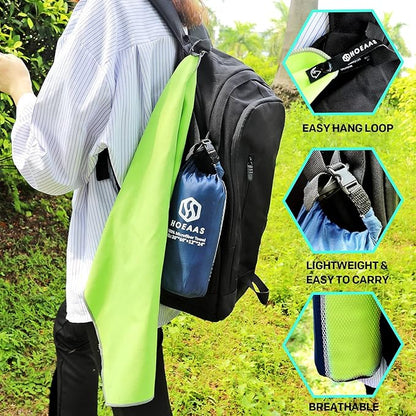 HOEAAS 2 Pack Microfiber Camping Towels