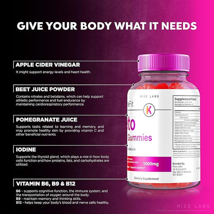 Xtremefit Keto ACV Gummies for Advanced Weight Loss, Advanced Formula, Apple Cider Vinegar Supplement (120 Gummies)