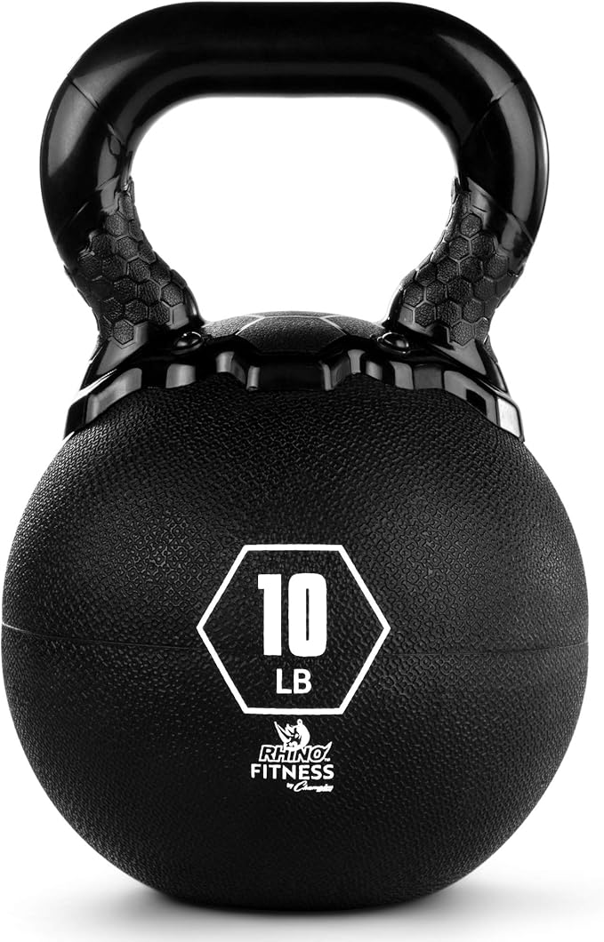 Champion Sports Rhino Kettlebell Rubber Weights