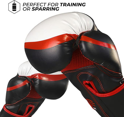 Sanabul Essential Gel Boxing Gloves for Men & Women, Kickboxing MMA, Muay Thai Gloves and Heavy Bag Training Punching & Sparring