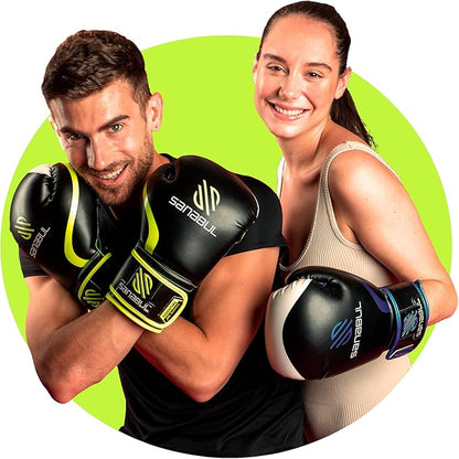 Sanabul Essential Gel Boxing Gloves for Men & Women, Kickboxing MMA, Muay Thai Gloves and Heavy Bag Training Punching & Sparring