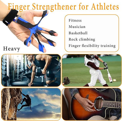 Grip Strength Trainer with Forearm Strengthener Recover(5 PCS)