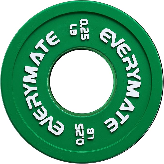 Rubber Fractional Weight Plates Set of 8 Micro 0.25LB 0.5LB 0.5LB 0.75LB 0.75LB 1 1 LB