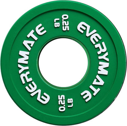 Rubber Fractional Weight Plates Set of 8 Micro 0.25LB 0.5LB 0.5LB 0.75LB 0.75LB 1 1 LB