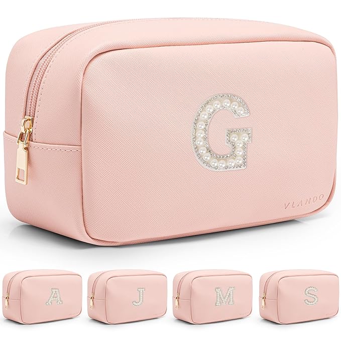Vlando Birthday Gifts for Her Makeup Travel Bag Cosmetic Bag Bridesmaids Gifts 11 12 13 14 15 16 Years Old Girl Gifts Trendy Stuff G