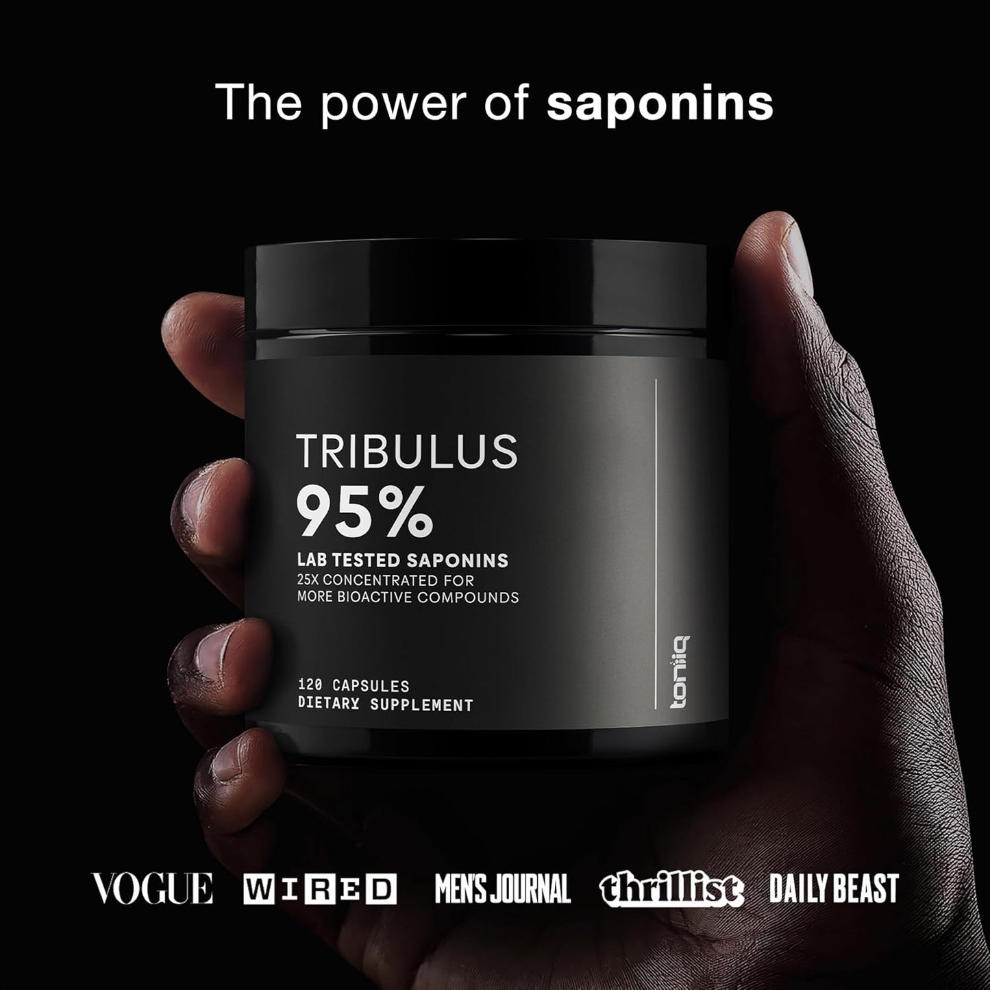 32,500mg 25:1 Concentrated Extract High Strength Tribulus Terrestris for Men - 95% Saponins - 1300mg Concentrated Extract Formula - 120 Caps