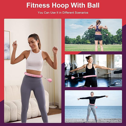 Weighted Workout Hoop for Adult Weight Loss - 50" Plus